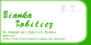 bianka kobilicz business card